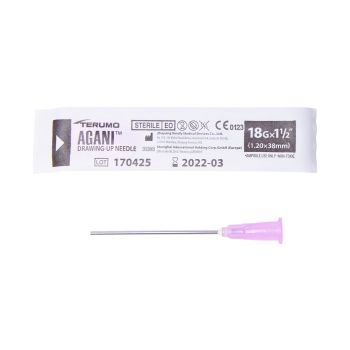 Agani Hypodermic Needles 18G x 38mm Drawing Up Blunt