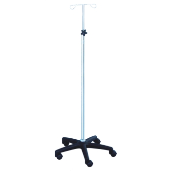 IV Stand Stainless Steel Height Adjustable with Polymem Base