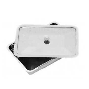 Tray with Lid Stain Steel 200 x 150 x 40mm Armo