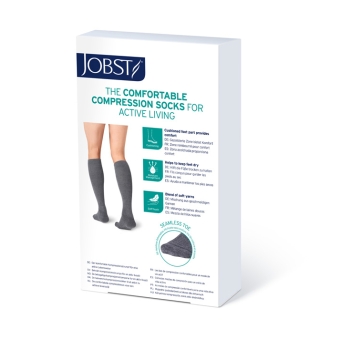 Jobst Active Knee High Compression Medium White 15-20 MMHG