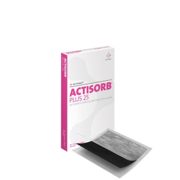 Actisorb Plus 25 Charcoal with Silver 19cmx10.5cm