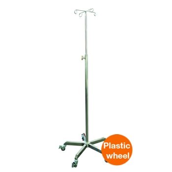IV stand stainless steel 4 prong Pacific Medical