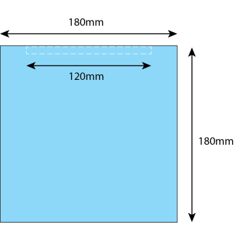 Drape 180 x 180cm with adhesive sterile