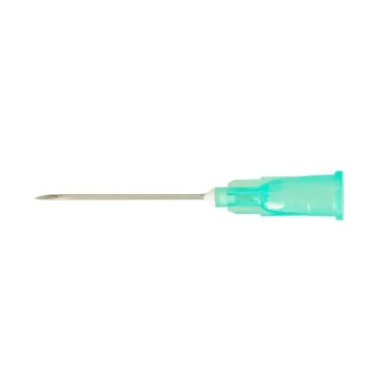 Agani Hypodermic Needles 21G x 25mm Green