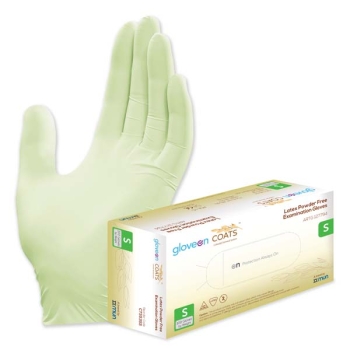 COATS Latex Exam Gloves Small - Powder Free