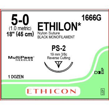 Ethilon 5-0 19mm PS-2 45cm