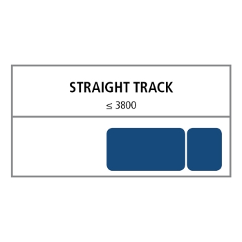 Curtain Track Straight 3800mm