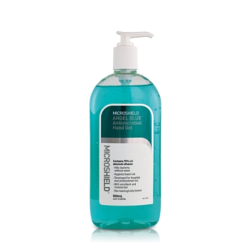 Microshield Angel Blue Antimicrobial Hand Gel - 500ml Pump