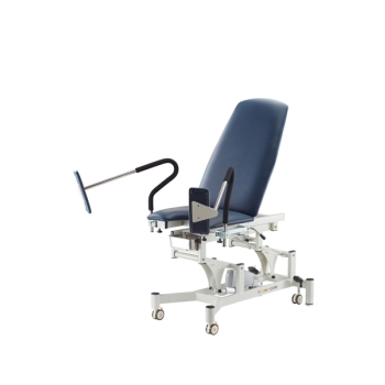 Gynaecology Table 3 Section with Foot Pads; Stirrups & Leg Extensions Navy Blue