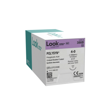 Look Polysyn 3-0 20mm Taper Point 70cm T14 Violet