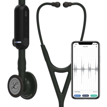 3M Littmann 8480 CORE Digital Stethoscope - Black Chestpiece; Tube; Stem and Headset