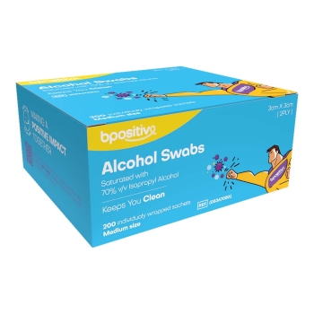 Bpositive Alcohol Swabs 70% 2ply