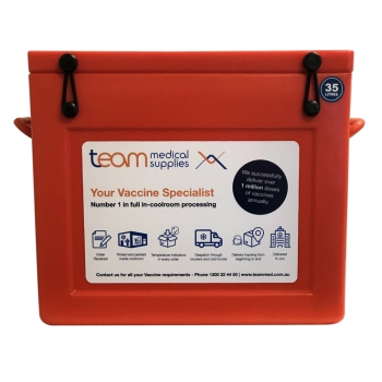 Emergency Vaccine Esky Team Medical Orange 35L