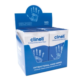 Clinell Antibacterial Hand Wipes - Individual Packs