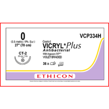 Coated Vicryl 0-0 CT 2 70cm Suture Violet