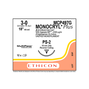 Monocryl 3-0 19mm ps-2 45cm