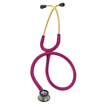 3M Littmann Classic II Infant Stethoscope - Raspberry Tube; Rainbow Finish