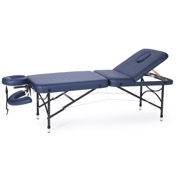 Table Massage 3 Section Navy Blue Portable