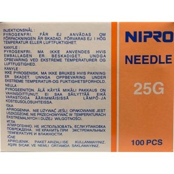 Needle 25g x 5/8 (16mm) Nipro