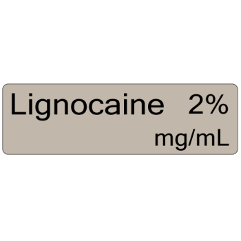 Labels Lignocaine 2% 100mg/5mL