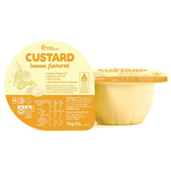 flavour creations banana custard 115g 12