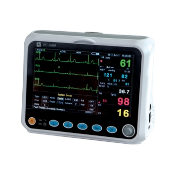 PC-3000PRO Multi Parameter Patient Monitor - ECG; RESP; SpO2; NIBP; Pulse Rate