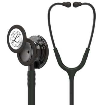 3M Littmann 5811 Classic III Stethoscope - Special Edition Smoke Chestpiece; Black Tube; Smoke Stem and Headset