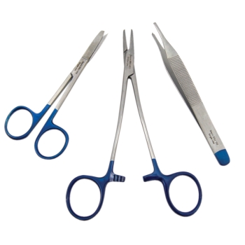 Suture Pack 5 Sayco with SH/BL Scissors - Single Use Sterile