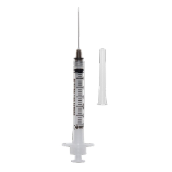Syringe 3ml with 23g x 1" needle BD