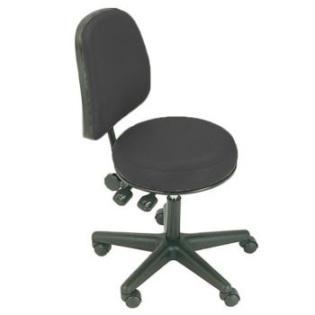 Stool surgeon basic backrest black