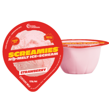 Flavour Creations Screamies No Melt Ice Cream Strawberry 120g 36