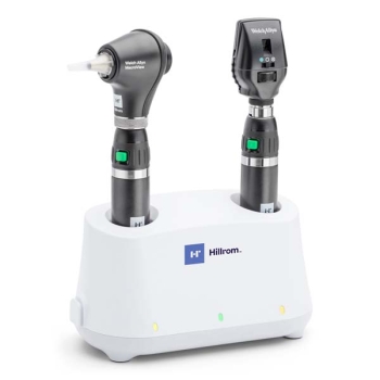 Welch Allyn Desk Diagnostic Set - LED Coaxial; MacroView Basic LED Otoscope and Li-Ion Basic Handle USB x2