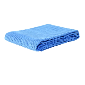 Cotton Blanket Single Light Blue