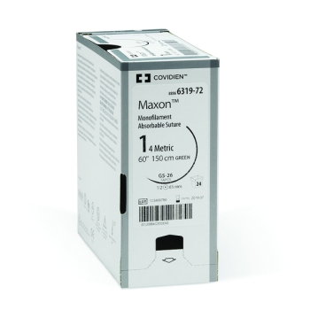 Maxon 5-0 C-13 19mm 45cm Clear Suture