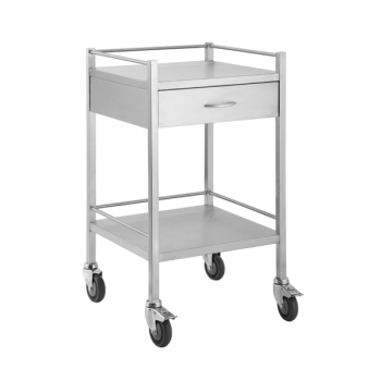 Medical Trolley Stainless Steel - 1 Drawer