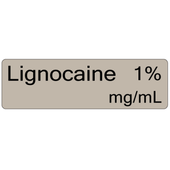 Labels - Lignocaine 1% mg/mL