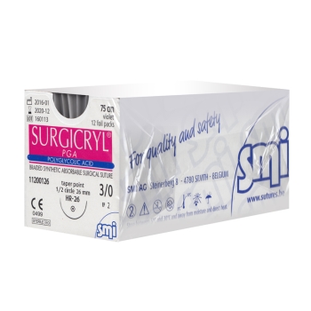 Surgicryl PGA 3-0 26mm 75cm Taper Point Violet