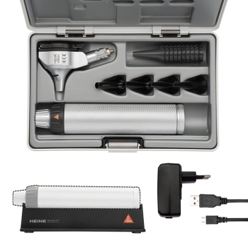 HEINE BETA 400 Otoscope LED F.O USB Handle Rechargeable