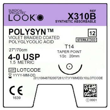 Look Polysyn 4-0 20mm TP 70cm T14 Violet
