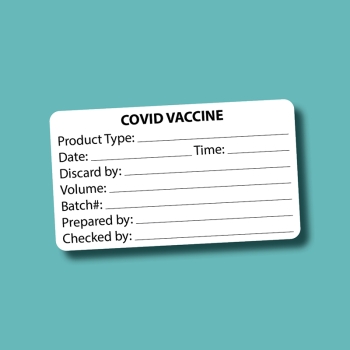COVID Vaccine Label 70X40mm