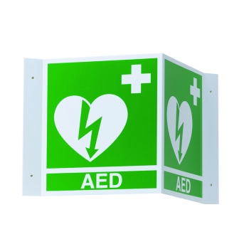 3D AED Wall Sign