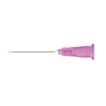 Agani Hypodermic Needles 24G x 25mm Purple