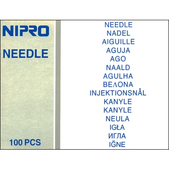 Needle 23g x 1.5" Nipro