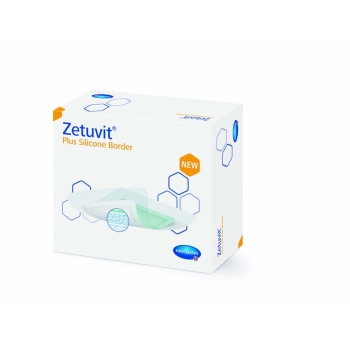 Zetuvit Plus Silicone Border 8 x 8cm