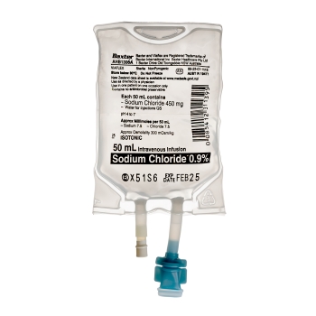 Viaflex 0.9% Sodium Chloride 50ml IV bag CTN