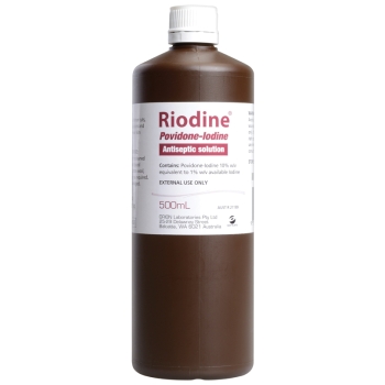 Riodine Povidone-Iodine Antiseptic Solution 10% 500ml