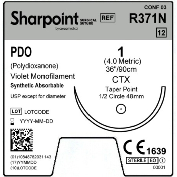 Sharpoint PDO 1-0 48mm TP 90cm CTX Violet