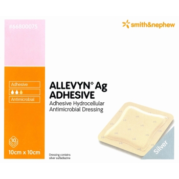 Allevyn Ag Adhesive Dressing 10 x 10cm