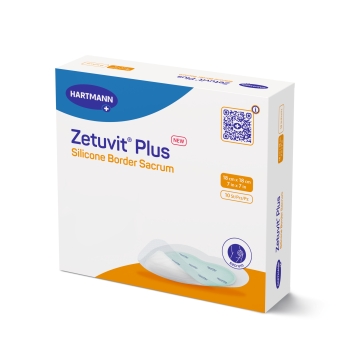Zetuvit Plus Silicone Border Sacrum 18 x 18cm