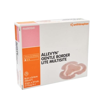 Allevyn Gentle Border Lite Multisite 8 x 8.4cm